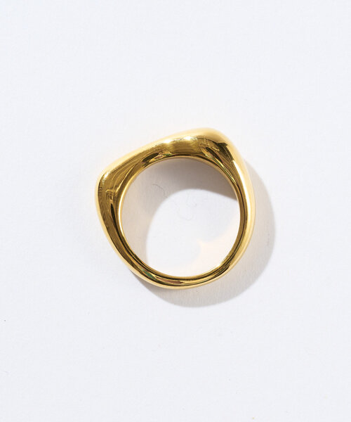 RIVE DROITE（リヴドロワ）の「【R.good(アールドットグッド)】フラットスクエアリング（ネックレス・レディース・シルバー/ゴールド・FREE）」の3枚目の写真