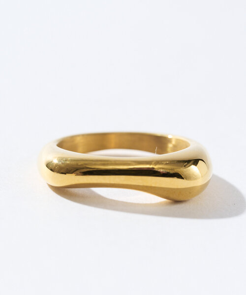 RIVE DROITE（リヴドロワ）の「【R.good(アールドットグッド)】フラットスクエアリング（ネックレス・レディース・シルバー/ゴールド・FREE）」の16枚目の写真