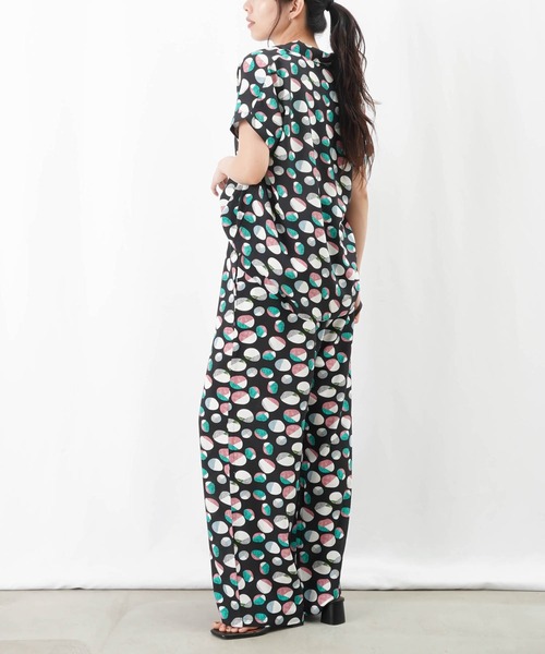 LUCA/LADY LUCK LUCA（ルカ/レディラックルカ）の「LC/LLL プリントワイドパンツ/柄プリントパンツ（その他パンツ・レディース・ネイビー/ブラック・FREE）」の22枚目の写真