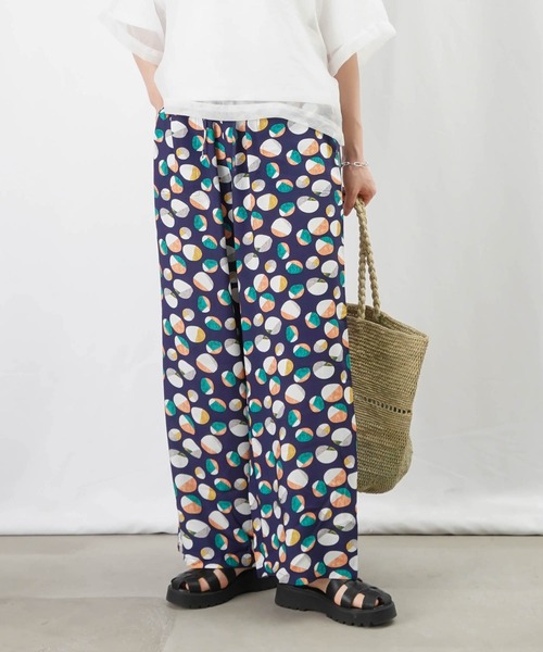 LUCA/LADY LUCK LUCA（ルカ/レディラックルカ）の「LC/LLL プリントワイドパンツ/柄プリントパンツ（その他パンツ・レディース・ネイビー/ブラック・FREE）」の20枚目の写真