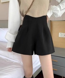 Aラインハイウエストショートパンツ