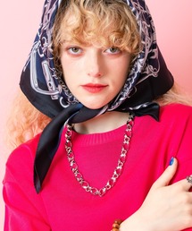 an meets zakka（アンミツザッカ）の「an meets zakka ツイストリングチェーンネックレス(50cm)（ネックレス）」