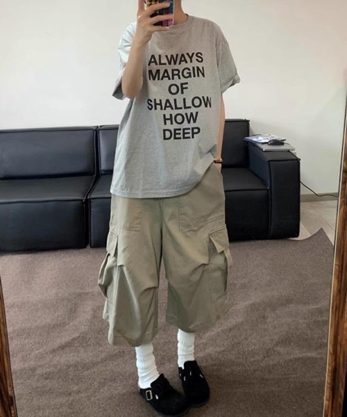 NOWLE（ノウル）の「【NOWLE】リラックスフィット ワイド クロップド カーゴパンツ（カーゴパンツ・メンズ・ライトグレー/ダークグレー/オフホワイト・MEDIUM/LARGE/X-LARGE）」の10枚目の写真