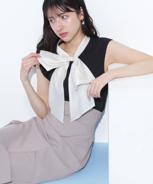 シャイニーシアーボウタイブラウス | JILL by JILL STUART（ジル