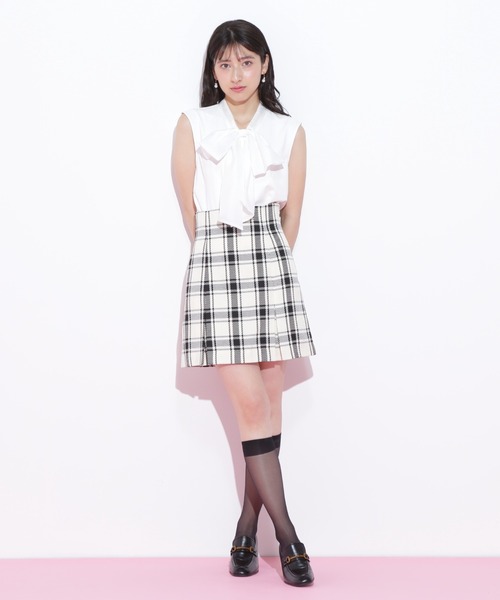 JILL by JILL STUART(ジルバイジルスチュアート)の「◇ビッグボウタイブラウス(シャツ/ブラウス・レディース・ピンク系その他/ブラック系その他/ホワイト・FREE)」の8枚目の写真
