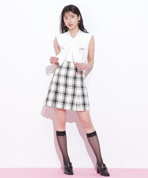 JILL by JILL STUART(ジルバイジルスチュアート)の「◇ビッグボウタイブラウス(シャツ/ブラウス・レディース・ピンク系その他/ブラック系その他/ホワイト・FREE)」の9枚目の写真