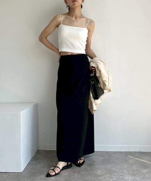 NOGLE（ノグル）の「【NOGLE/ノグル】カップ付ショートキャミソール（キャミソール・レディース・ブラック/オートミール/ホワイト・FREE）」の12枚目の写真