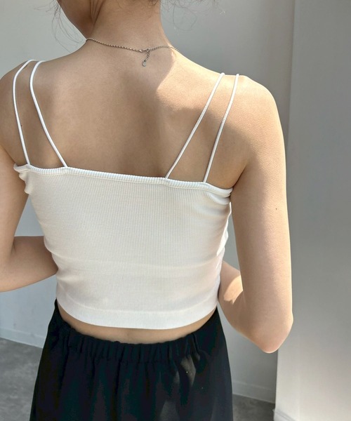 NOGLE（ノグル）の「【NOGLE/ノグル】カップ付ショートキャミソール（キャミソール・レディース・ブラック/オートミール/ホワイト・FREE）」の11枚目の写真