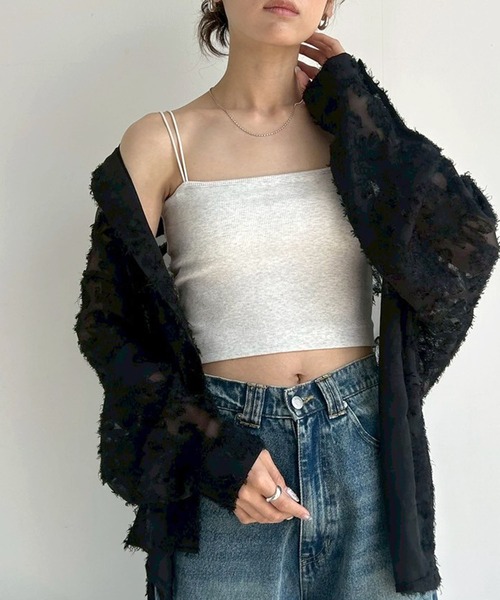 セール】【NOGLE/ノグル】カップ付ショートキャミソール