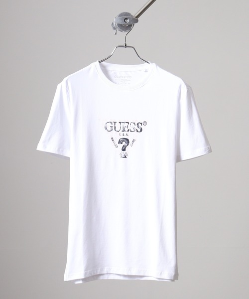 Guess(ゲス)の「GUESS SS CN GUESS GEO TRIANGLE TEE Tシャツ(Tシャツ/カットソー・メンズ・ホワイト・L/XL/M)」の2枚目の写真