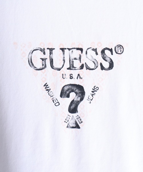 Guess(ゲス)の「GUESS SS CN GUESS GEO TRIANGLE TEE Tシャツ(Tシャツ/カットソー・メンズ・ホワイト・L/XL/M)」の5枚目の写真