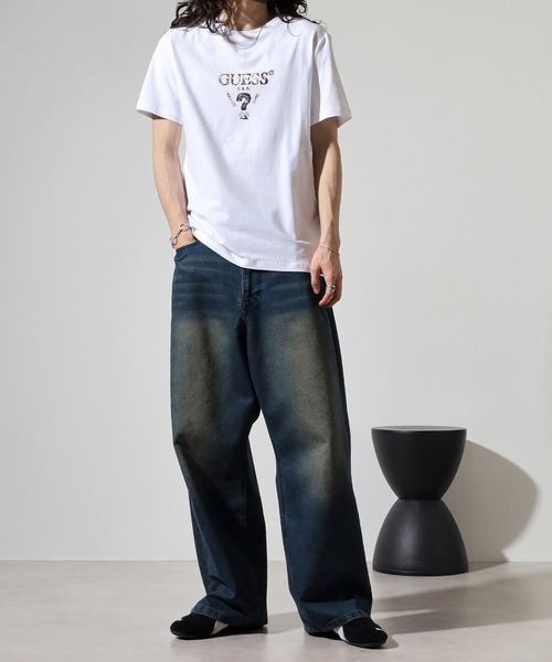 Guess(ゲス)の「GUESS SS CN GUESS GEO TRIANGLE TEE Tシャツ(Tシャツ/カットソー・メンズ・ホワイト・L/XL/M)」の12枚目の写真