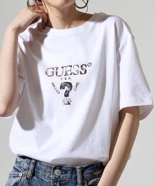 Guess(ゲス)の「GUESS SS CN GUESS GEO TRIANGLE TEE Tシャツ(Tシャツ/カットソー・メンズ・ホワイト・L/XL/M)」の15枚目の写真
