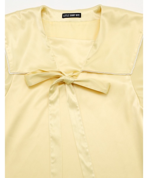 Little sunny bite(リトルサニーバイト)の「satin sailor dress(ワンピース・レディース・ブルー/イエロー/ピンク・SMALL/MEDIUM)」の12枚目の写真