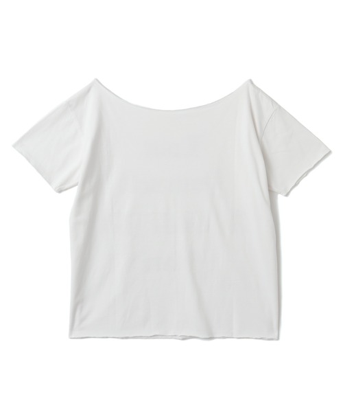 atmos pink(アトモスピンク)の「atmos pink Vintage Off-Shoulder T-shirt / アトモス ピンク ヴィンテージ オフショルダー ティーシャツ(Tシャツ/カットソー・レディース・ピンク/ホワイト/ネイビー・FREE)」の18枚目の写真