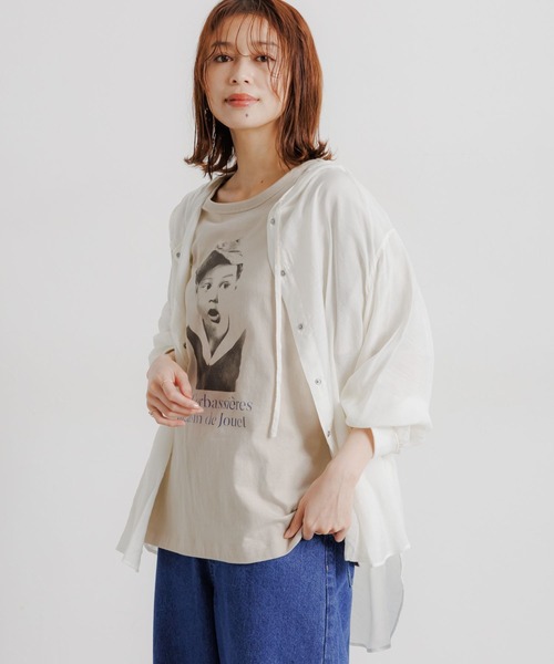 シアーフーディブルゾン シアーフーディーブルゾン（ブルゾン）｜AZUL BY MOUSSY