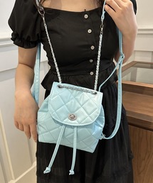 M2SUQARED（エムツースクエア）の「『M2SUQARED/エムツースクエア』キルティングチェーンショルダーミニリュック（バックパック/リュック）」