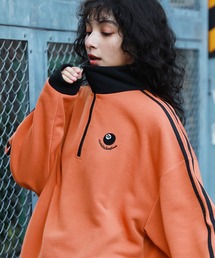 ブランド古着】「ハーフジップ」に該当するオレンジ/橙色系の