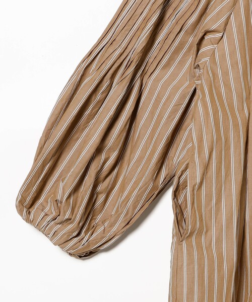 ne Quittez pas / ポプリン タック ロングスリーブ ワンピース