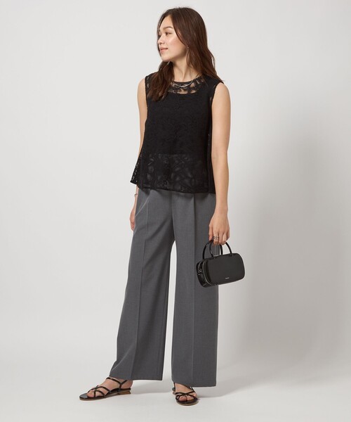 「green label relaxing」 ノースリーブブラウス 36 ネイビー レディース green label relaxing｜グリーンレーベル リラクシングのシャツ