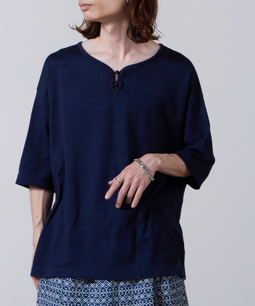 superNova.（スーパーノヴァ）の「superNova./スーパーノヴァ Frog Button Tee Tシャツ 夏服（Tシャツ/カットソー・メンズ・ネイビー/レッド・M/S）」の14枚目の写真