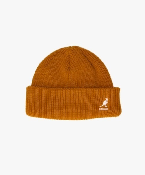 KANGOL(カンゴール)の「KANGOL/カンゴール CARDINAL 2WAY BEANIE(ニットキャップ/ビーニー・レディース・ブラック/ダークグレー/オフホワイト/ブラウン系その他/イエロー系その他・ONE SIZE)」の4枚目の写真