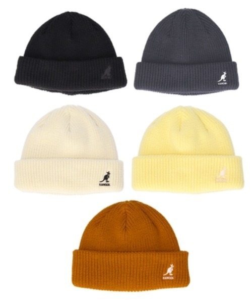 KANGOL(カンゴール)の「KANGOL/カンゴール CARDINAL 2WAY BEANIE(ニットキャップ/ビーニー・レディース・ブラック/ダークグレー/オフホワイト/ブラウン系その他/イエロー系その他・ONE SIZE)」の6枚目の写真