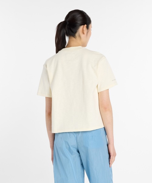 NEW BALANCE（ニューバランス）の「NB Grey ショートスリーブTシャツ（Tシャツ/カットソー・レディース・ダークグレー/アイボリー・SMALL/X-LARGE/LARGE/MEDIUM）」の4枚目の写真