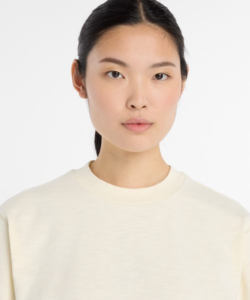 NEW BALANCE（ニューバランス）の「NB Grey ショートスリーブTシャツ（Tシャツ/カットソー・レディース・ダークグレー/アイボリー・SMALL/X-LARGE/LARGE/MEDIUM）」の5枚目の写真