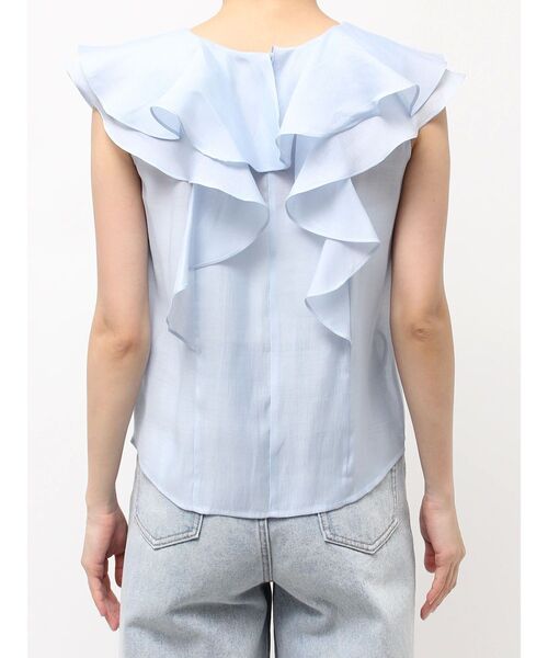 LAGUNAMOON（ラグナムーン）の「ノースリーブラッフルブラウス（シャツ/ブラウス・レディース・ブラック/ブルー/アイボリー・FREE）」の15枚目の写真