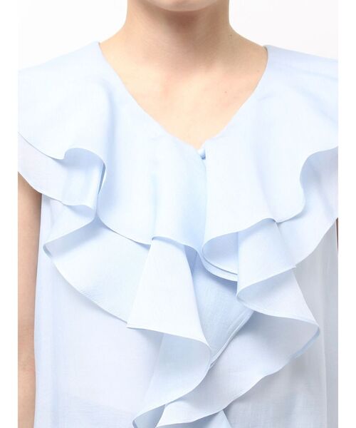 LAGUNAMOON（ラグナムーン）の「ノースリーブラッフルブラウス（シャツ/ブラウス・レディース・ブラック/ブルー/アイボリー・FREE）」の16枚目の写真
