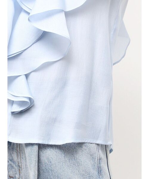 LAGUNAMOON（ラグナムーン）の「ノースリーブラッフルブラウス（シャツ/ブラウス・レディース・ブラック/ブルー/アイボリー・FREE）」の18枚目の写真