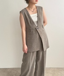 アシメデザインジレ