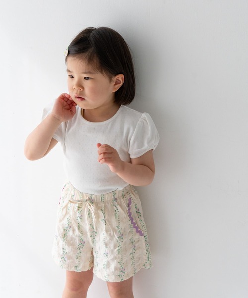 URBAN RESEARCH DOORS(アーバンリサーチドアーズ)の「Pippi+Lotta Eyelet puff T-shirts(KIDS)(Tシャツ/カットソー・キッズ・ピンク/ラベンダー/グリーン系その他/アイボリー・MEDIUM/LARGE/X-LARGE/XX-LARGE)」の8枚目の写真