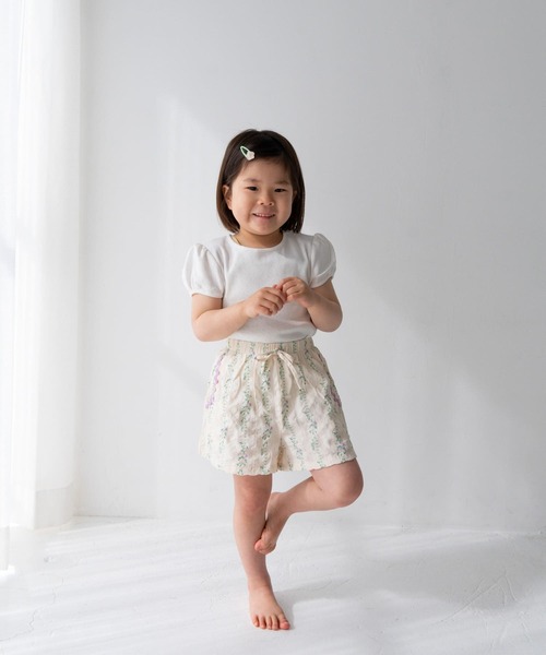 URBAN RESEARCH DOORS(アーバンリサーチドアーズ)の「Pippi+Lotta Eyelet puff T-shirts(KIDS)(Tシャツ/カットソー・キッズ・ピンク/ラベンダー/グリーン系その他/アイボリー・MEDIUM/LARGE/X-LARGE/XX-LARGE)」の10枚目の写真
