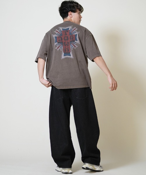 DOGTOWN（ドッグタウン）の「DOGTOWN/ドッグタウン バックプリントTシャツ 253DT1ST001（Tシャツ/カットソー・メンズ・アイボリー/ブラック/ブラウン・M/L/XL）」の18枚目の写真