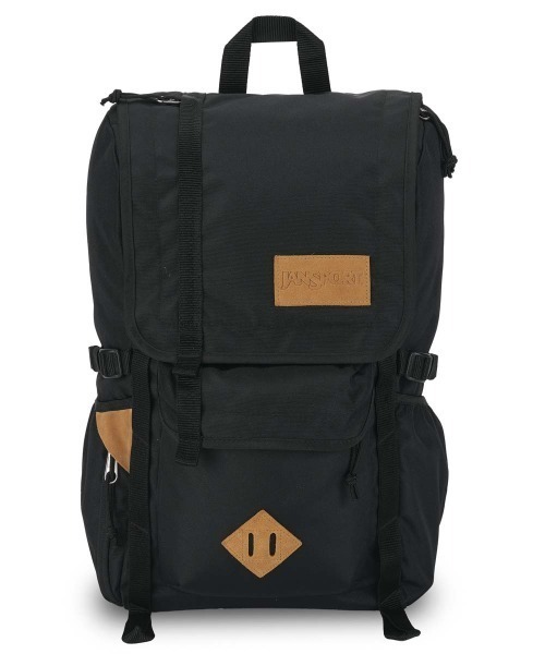 JANSPORT（ジャンスポーツ）の「JANSPORT HATCHET (BONDED LEATHER VERSION)（ジャンスポーツ ハチェット (ボンデッドレザー バージョン)）（バックパック/リュック・メンズ・ネイビー/ブラック・FREE）」の3枚目の写真