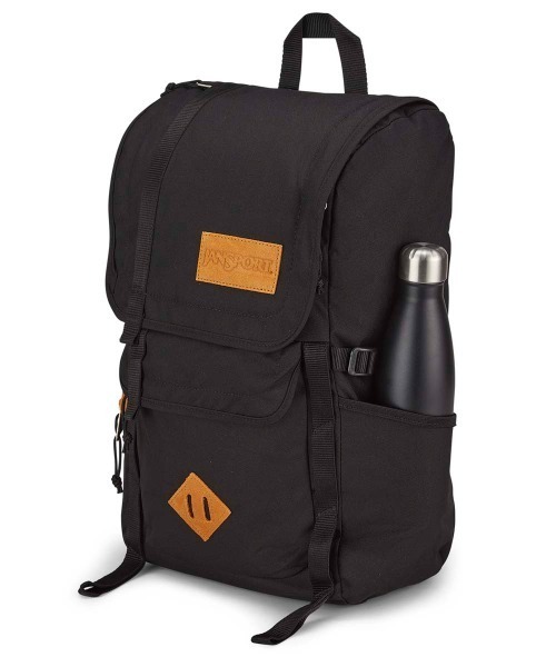 JANSPORT（ジャンスポーツ）の「JANSPORT HATCHET (BONDED LEATHER VERSION)（ジャンスポーツ ハチェット (ボンデッドレザー バージョン)）（バックパック/リュック・メンズ・ネイビー/ブラック・FREE）」の5枚目の写真