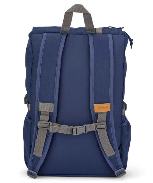 JANSPORT（ジャンスポーツ）の「JANSPORT HATCHET (BONDED LEATHER VERSION)（ジャンスポーツ ハチェット (ボンデッドレザー バージョン)）（バックパック/リュック・メンズ・ネイビー/ブラック・FREE）」の8枚目の写真