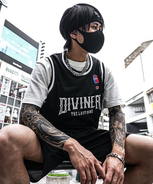 Shiny Embroidery Logo Basketball Tanktop タンクトップ メンズ