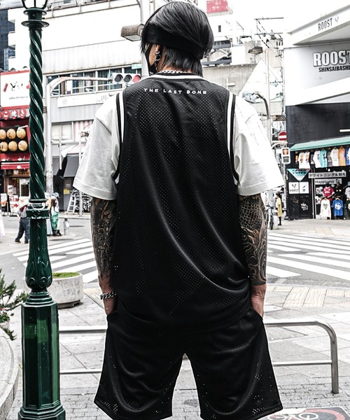 Shiny Embroidery Logo Basketball Tanktop タンクトップ メンズ