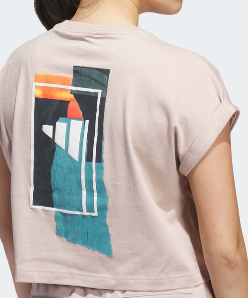 tシャツ ビヨンド ザ コース バックグラフィック Tシャツ「adidas Golf/アディダスゴルフ」 レディース ビヨンド ザ コース バックグラフィック Tシャツ【adidas Golf