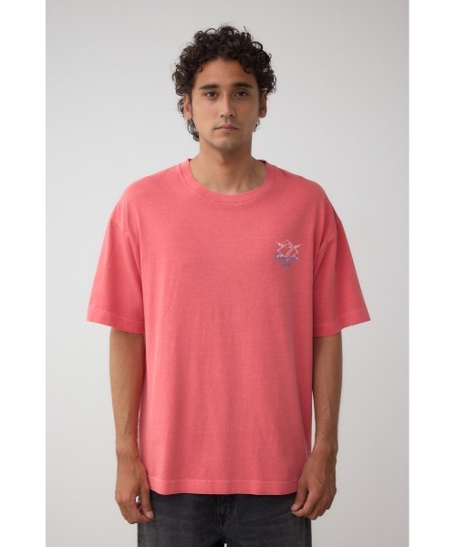 AZUL by moussy(アズールバイマウジー)の「ピグメントグラフィックTシャツ(Tシャツ/カットソー・メンズ・ホワイト/ライトブラック/バーガンディー・MEDIUM/LARGE)」の18枚目の写真