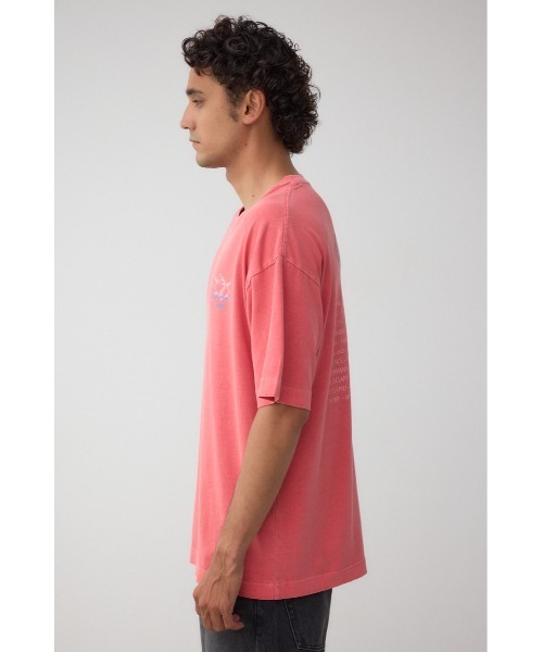 AZUL by moussy(アズールバイマウジー)の「ピグメントグラフィックTシャツ(Tシャツ/カットソー・メンズ・ホワイト/ライトブラック/バーガンディー・MEDIUM/LARGE)」の19枚目の写真