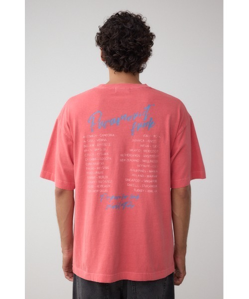 AZUL by moussy(アズールバイマウジー)の「ピグメントグラフィックTシャツ(Tシャツ/カットソー・メンズ・ホワイト/ライトブラック/バーガンディー・MEDIUM/LARGE)」の20枚目の写真