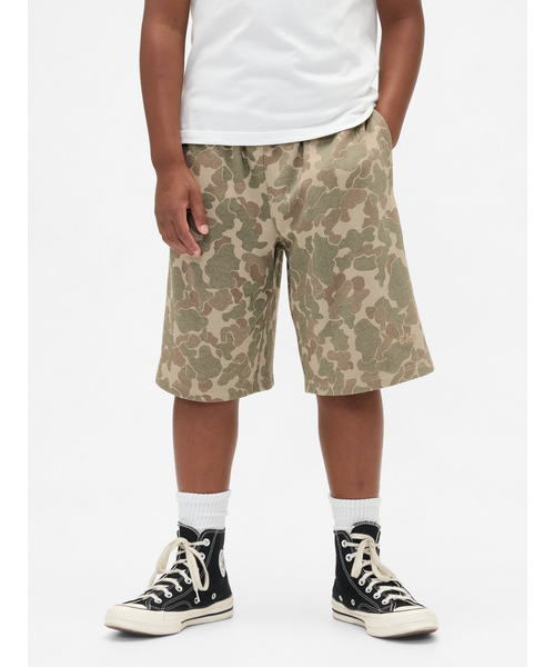 GAP(ギャップ)の「8.5インチ ヴィンテージソフト バギースウェットショートパンツ (キッズ)(スウェットパンツ・キッズ・ブルー/ネイビー/カモフラージュ・110cm/120cm/130cm/140cm/150cm/160cm)」の3枚目の写真