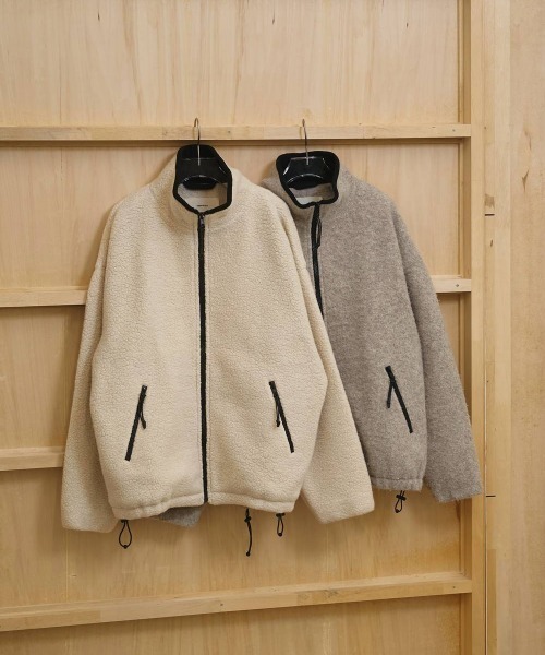 TODAYFUL（トゥデイフル）の「TODAYFUL　Woolboa Zip Jacket ウールボアジップジャケット/12520205（その他アウター・レディース・グレー/キナリ・38）」の9枚目の写真