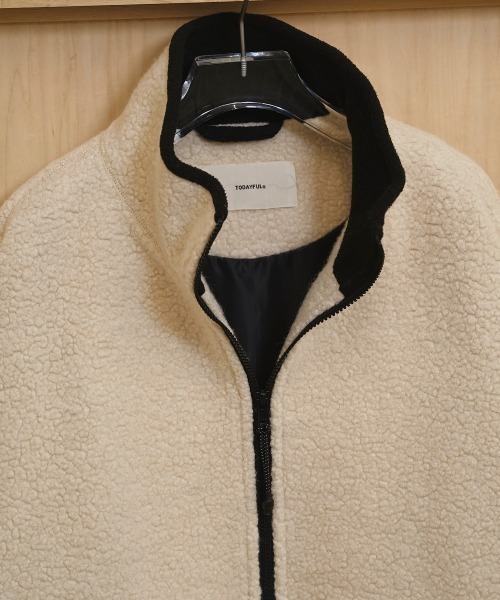 TODAYFUL（トゥデイフル）の「TODAYFUL　Woolboa Zip Jacket ウールボアジップジャケット/12520205（その他アウター・レディース・グレー/キナリ・38）」の11枚目の写真