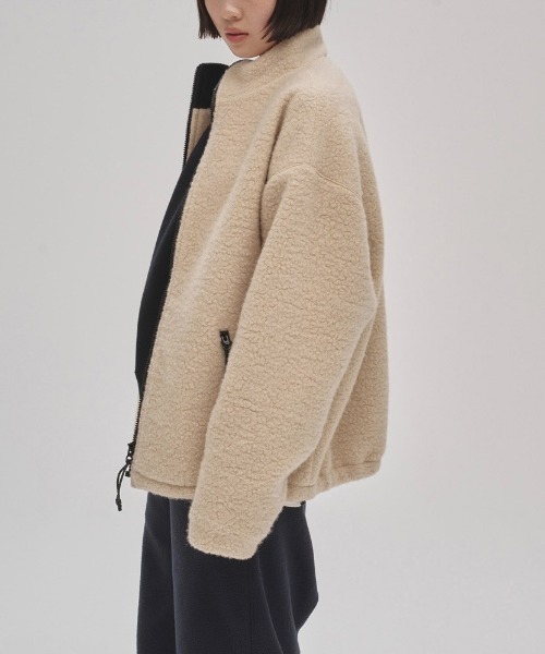 TODAYFUL（トゥデイフル）の「TODAYFUL　Woolboa Zip Jacket ウールボアジップジャケット/12520205（その他アウター・レディース・グレー/キナリ・38）」の5枚目の写真