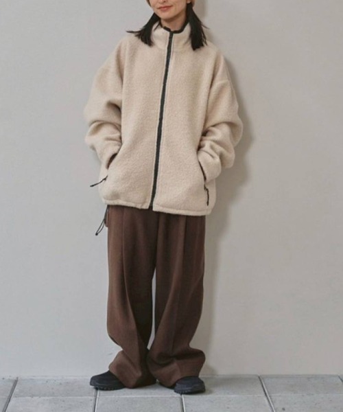 TODAYFUL（トゥデイフル）の「TODAYFUL　Woolboa Zip Jacket ウールボアジップジャケット/12520205（その他アウター・レディース・グレー/キナリ・38）」の22枚目の写真